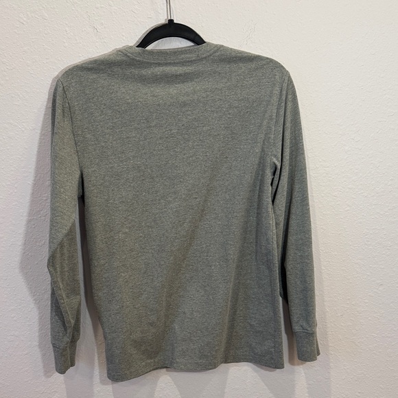 Polo by Ralph Lauren Men's Heather Gray Long Sleeve Tee - Picture 3 of 5
